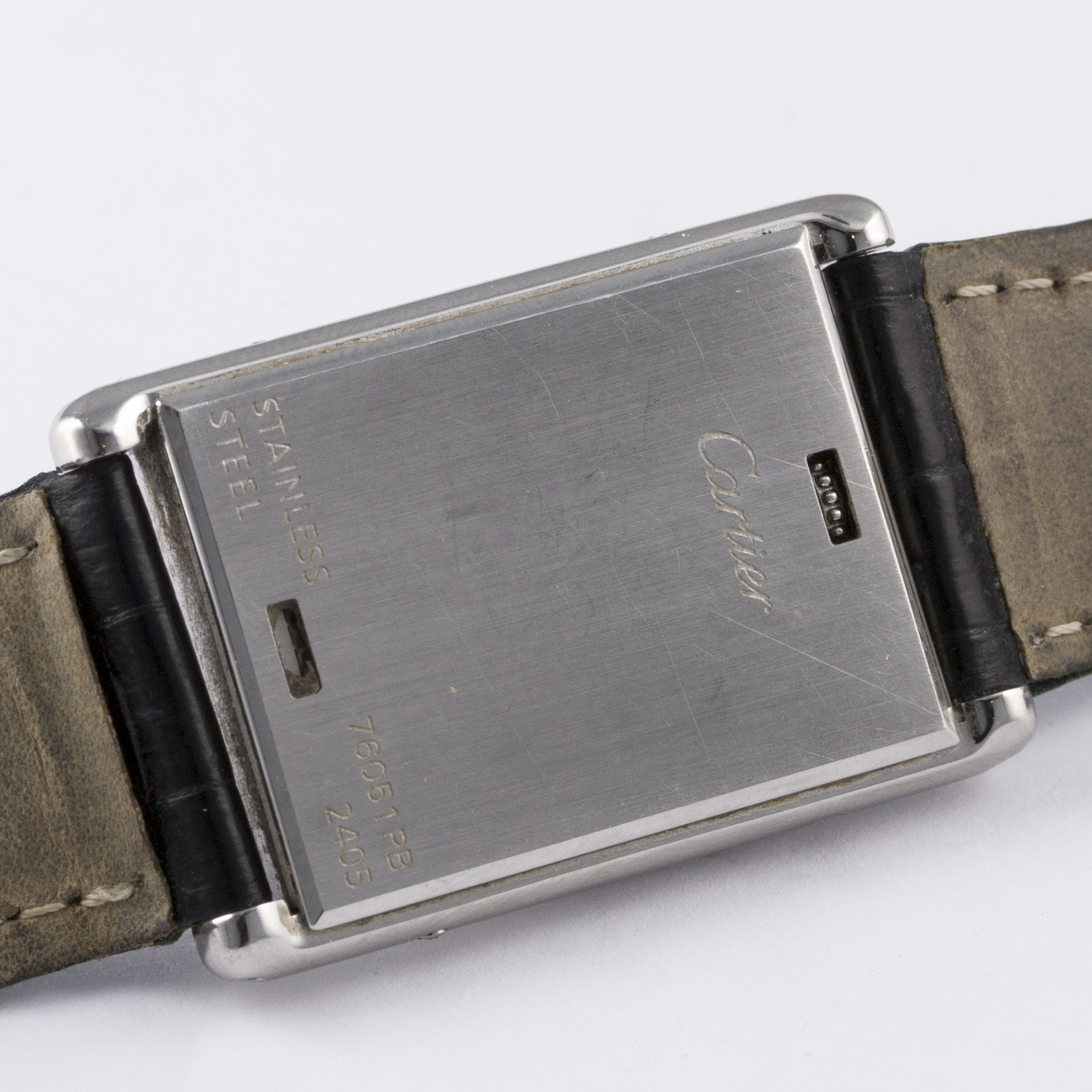 A MID SIZE STAINLESS STEEL CARTIER TANK BASCULANTE WRIST WATCH CIRCA 2002, REF. 2405
D: Silver - Image 8 of 8