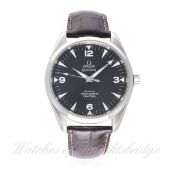 A GENTLEMAN’S STAINLESS STEEL OMEGA RAILMASTER AQUA TERRA CO-AXIAL CHRONOMETER WRIST WATCH
CIRCA