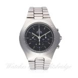 A GENTLEMAN’S STAINLESS STEEL OMEGA SPEEDMASTER TEUTONIC CHRONOGRAPH BRACELET WATCH
CIRCA 1970,