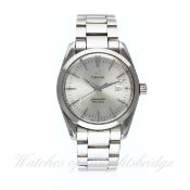 A GENTLEMAN'S MID SIZE STAINLESS STEEL OMEGA SEAMASTER AQUA TERRA BRACELET WATCH CIRCA 2010 D: