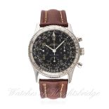 A RARE GENTLEMAN'S STAINLESS STEEL BREITLING AOPA NAVITIMER WRIST WATCH CIRCA 1950s, REF. 806