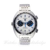 A GENTLEMAN'S STAINLESS STEEL TAG HEUER AUTAVIA AUTOMATIC CHRONOGRAPH BRACELET WATCH DATED 2006,