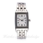 A GENTLEMAN`S STAINLESS STEEL JAEGER LECOULTRE REVERSO GRAN SPORT BRACELET WATCH CIRCA 2005, REF.