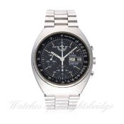 A GENTLEMAN'S STAINLESS STEEL OMEGA SPEEDMASTER MARK 4.5 AUTOMATIC CHRONOGRAPH BRACELET WATCH