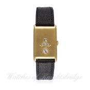 A RARE GENTLEMAN'S 18K SOLID GOLD MIDO 'DIRECT TIME' JUMP HOUR WRIST WATCH CIRCA 1930s. M: 15