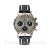 A GENTLEMAN'S STAINLESS STEEL BREITLING 'LONG PLAYING' CHRONOGRAPH WRIST WATCH CIRCA 1973, REF.