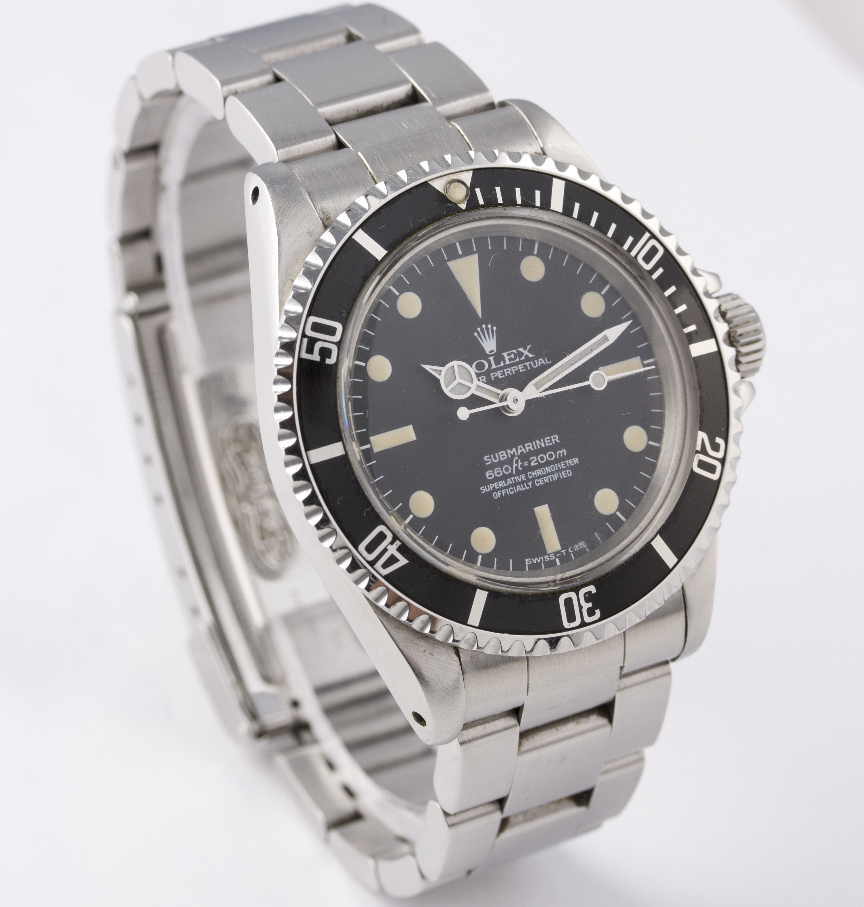 A GENTLEMAN'S STAINLESS STEEL ROLEX OYSTER PERPETUAL SUBMARINER CHRONOMETER BRACELET WATCH CIRCA - Image 5 of 9