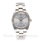 A GENTLEMAN'S STAINLESS STEEL ROLEX OYSTER PERPETUAL AIR KING PRECISION BRACELET WATCH CIRCA 1997,