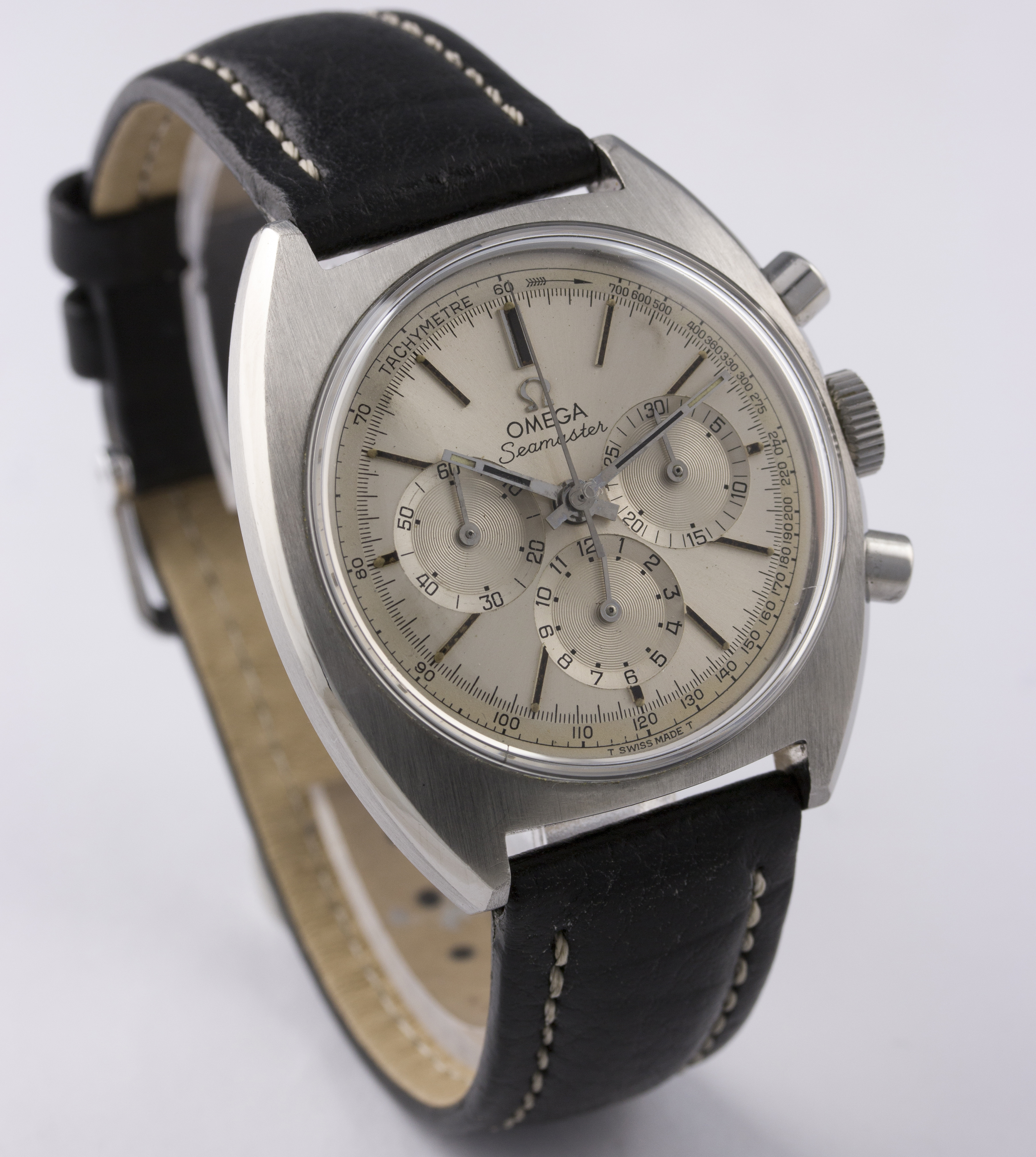 A GENTLEMAN`S STAINLESS OMEGA SEAMASTER CHRONOGRAPH WRIST WATCH CIRCA 1966, REF. 145.006-66 D: - Image 5 of 8