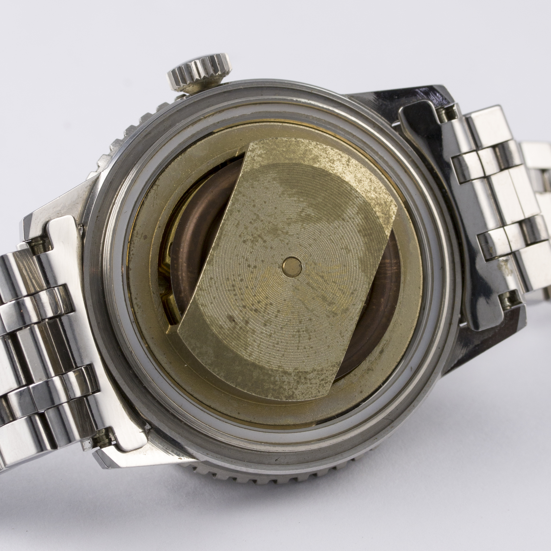 A RARE GENTLEMAN'S STAINLESS STEEL FAVRE LEUBA BIVOUAC ALTIMETER BAROMETER BRACELET WATCH CIRCA - Image 9 of 11