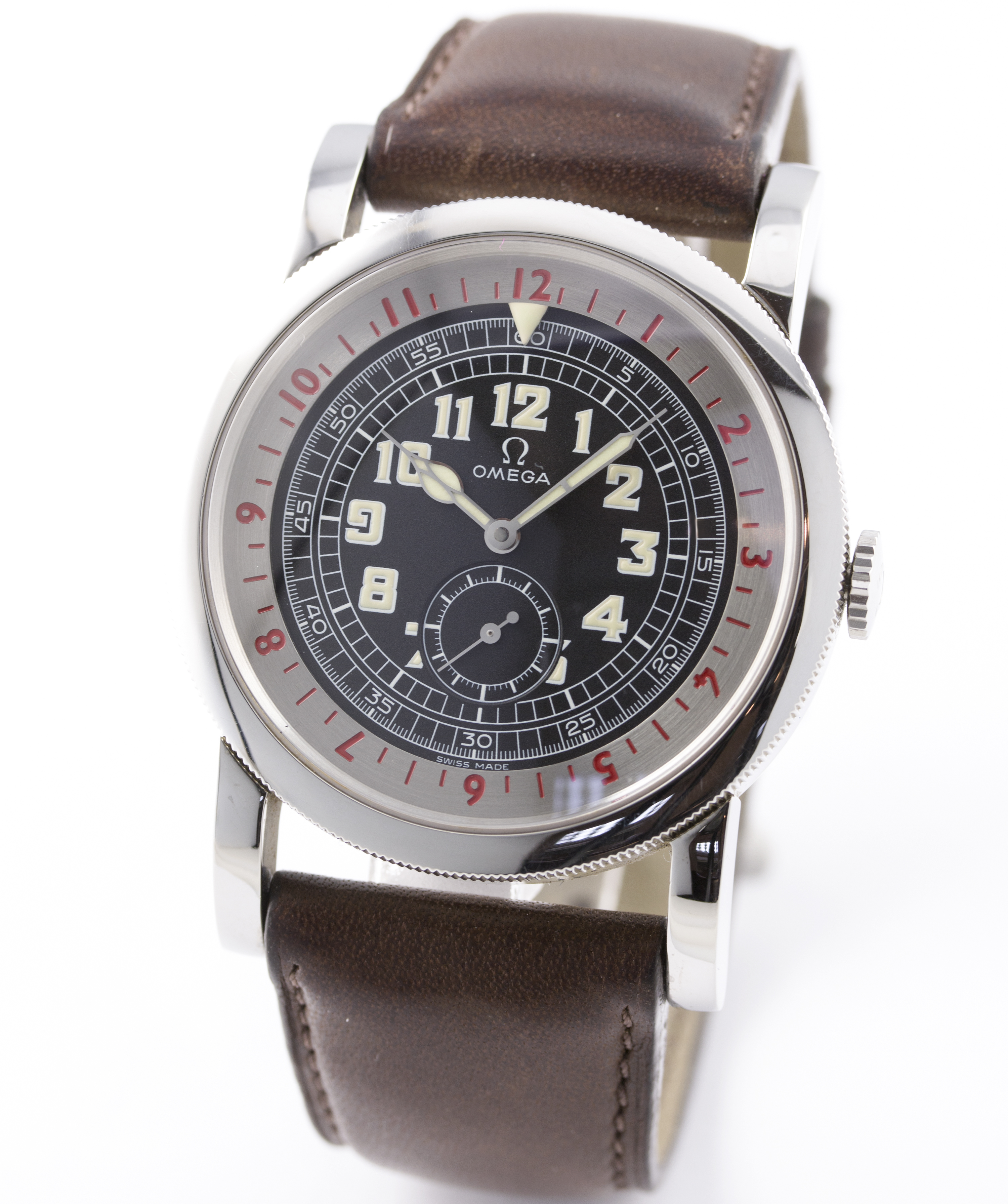 A GENTLEMAN'S STAINLESS STEEL OMEGA 1938 MUSEUM COLLECTION 'THE PILOTS WATCH' DATED 2008 LIMITED - Image 2 of 7