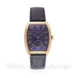 A MID SIZE 18K SOLID GOLD FRANCK MULLER CINTREE CURVEX WRIST WATCH CIRCA 2000, REF. 7500 S6 MM D: