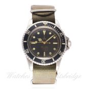 AN EXTREMELY RARE GENTLEMAN'S STAINLESS STEEL ROLEX TUDOR OYSTER PRINCE SUBMARINER WRIST WATCH CIRCA