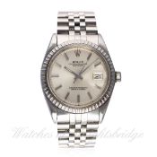 A GENTLEMAN'S STAINLESS STEEL ROLEX OYSTER PERPETUAL DATEJUST BRACELET WATCH CIRCA 1977, REF. 1603