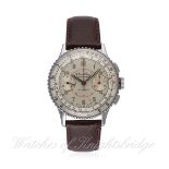 A RARE GENTLEMAN'S STAINLESS STEEL BREITLING CHRONOMAT CHRONOGRAPH WRIST WATCH CIRCA 1950s, REF. 769