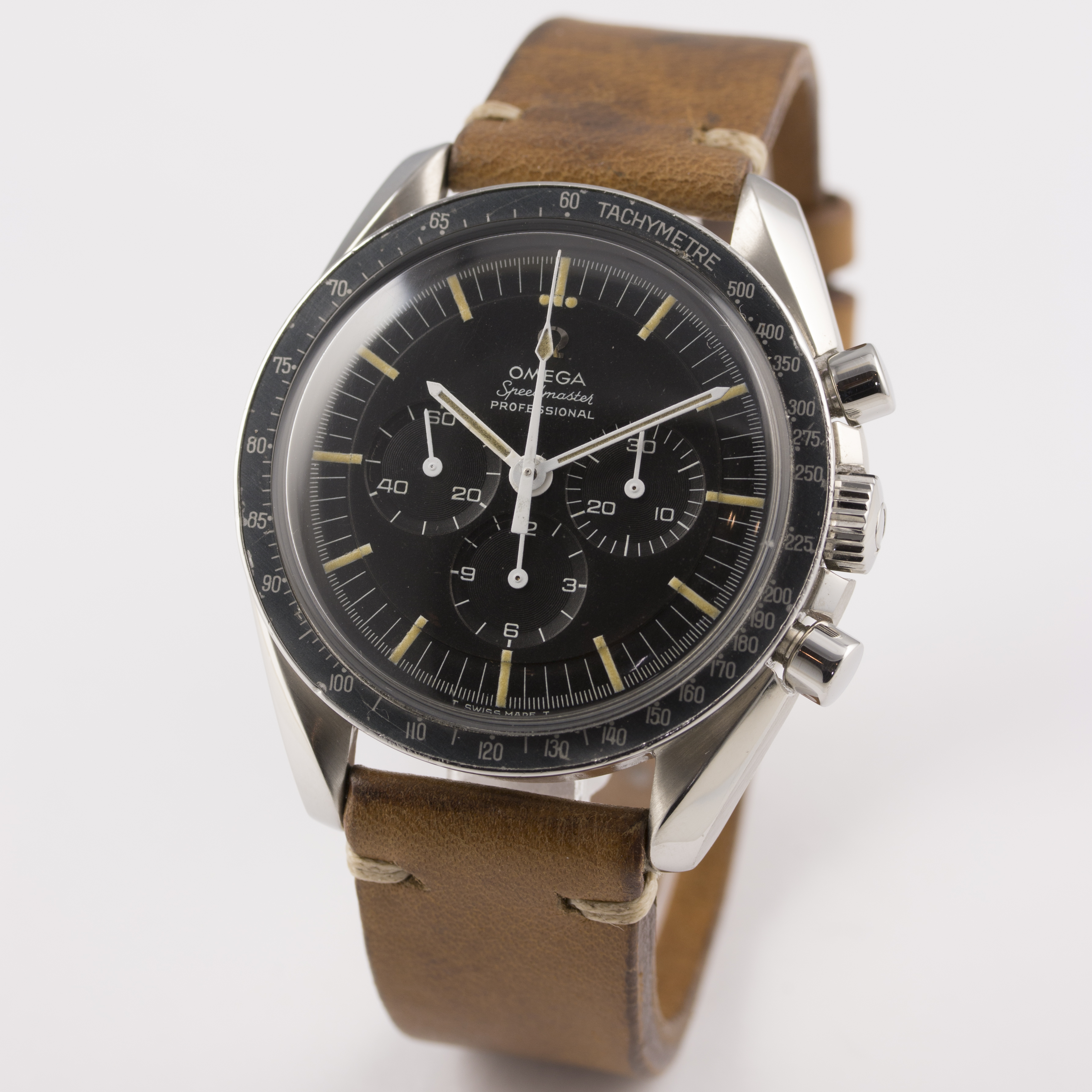 A RARE GENTLEMAN'S STAINLESS STEEL OMEGA SPEEDMASTER PROFESSIONAL CHRONOGRAPH WRIST WATCH, CIRCA - Image 3 of 9