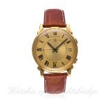 A RARE GENTLEMAN'S GOLD FILLED JAEGER LECOULTRE MEMOVOX ALARM WRIST WATCH CIRCA 1970s RETAILED BY