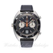 A GENTLEMAN`S STAINLESS STEEL HEUER AUTAVIA AUTOMATIC CHRONOGRAPH WRIST WATCH
CIRCA 1970s, REF.