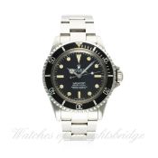 A GENTLEMAN'S STAINLESS STEEL ROLEX OYSTER PERPETUAL SUBMARINER CHRONOMETER BRACELET WATCH CIRCA