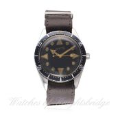 A RARE GENTLEMAN'S STAINLESS STEEL EBERHARD & CO AUTOMATIC DIVERS WRIST WATCH CIRCA 1961, NUMBER 247