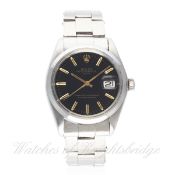 A GENTLEMAN'S STAINLESS STEEL ROLEX OYSTER PERPETUAL DATE BRACELET WATCH CIRCA 1973, REF.1500 D: