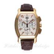 A FINE GENTLEMAN'S 18K SOLID PINK GOLD VACHERON CONSTANTIN ROYAL EAGLE GRANDE DATE CHRONOGRAPH WRIST