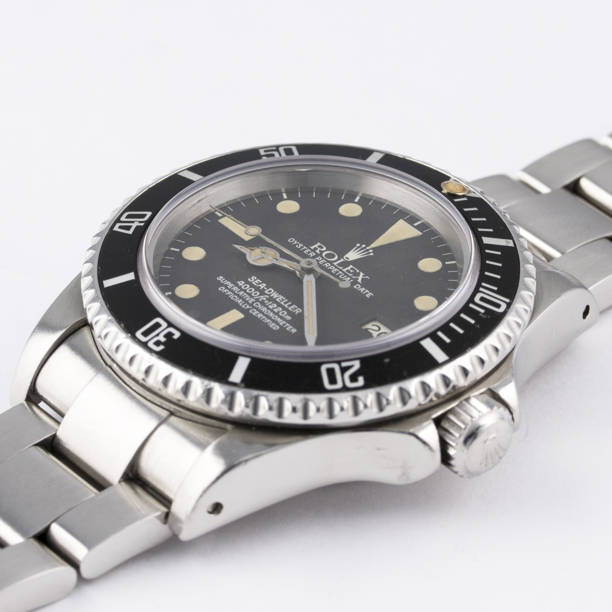 A RARE GENTLEMAN'S STAINLESS STEEL ROLEX OYSTER PERPETUAL DATE SEA DWELLER BRACELET WATCH CIRCA - Image 4 of 8