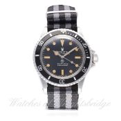 A RARE GENTLEMAN'S STAINLESS STEEL BRITISH MILITARY ROLEX OYSTER PERPETUAL SUBMARINER WRIST WATCH