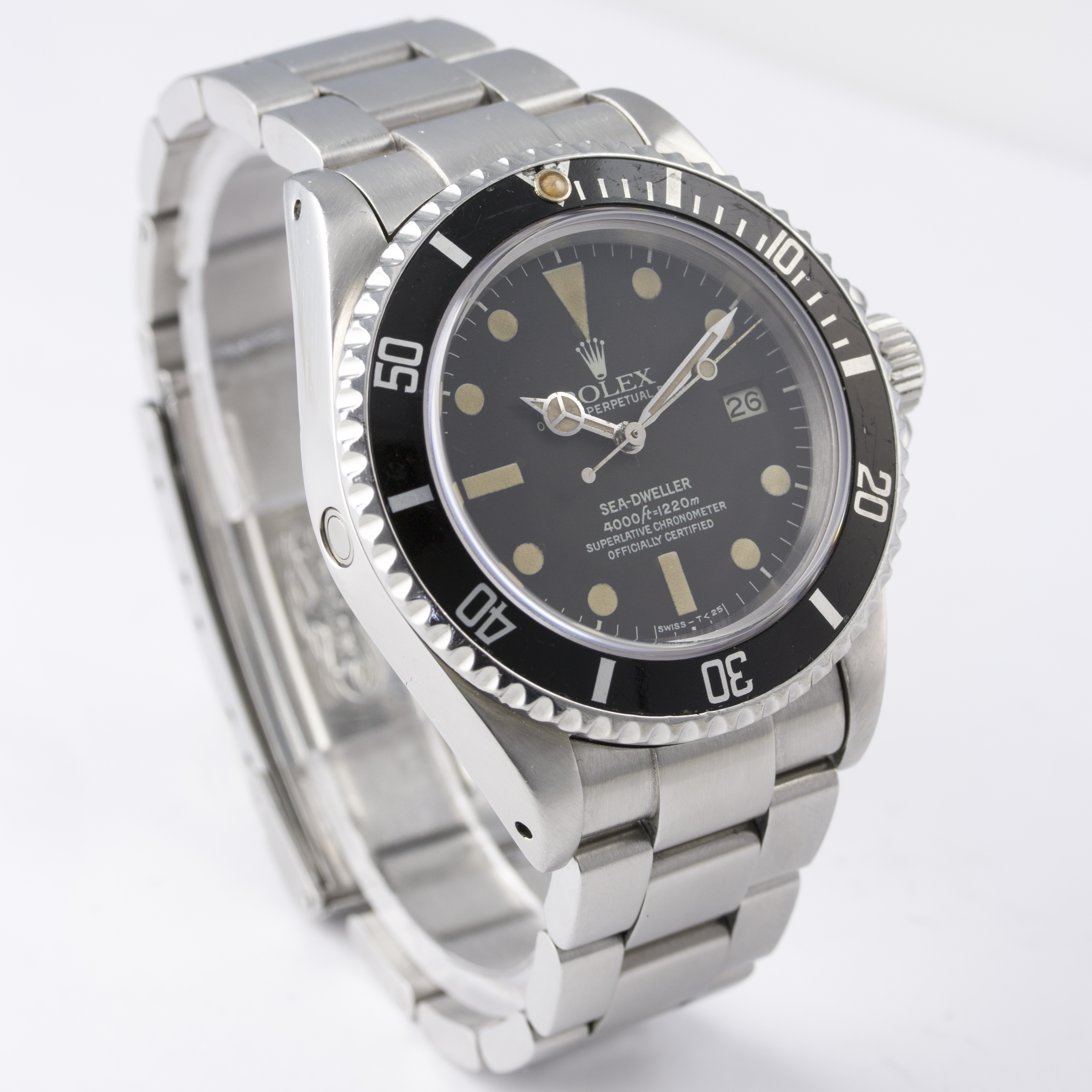 A RARE GENTLEMAN'S STAINLESS STEEL ROLEX OYSTER PERPETUAL DATE SEA DWELLER BRACELET WATCH CIRCA - Image 6 of 8