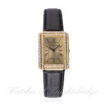 A LADIES 18K SOLID GOLD & DIAMOND DIANOOR WRIST WATCH CIRCA 1990s D: Champagne dial with black Roman