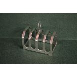 Five bar toast rack, marked for Birmingh