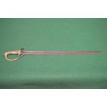 WWI French officers sword with brass han