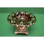 Bohemia glass bowl with gilt decoration