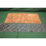 Unframed tapestry of landscape scene - 6