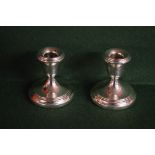 Pair of Classic design silver candlestic