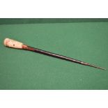 A steel ended aboriginal spear adapted t