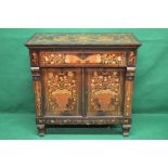 Mahogany marquetry inlaid side cabinet d