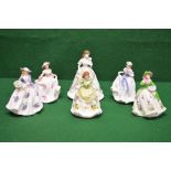 Group of six Royal Worcester Limited Edi