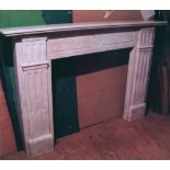 A white marble fire surround the mantle