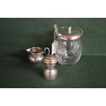 Small Continental silver cream jug, ster