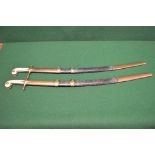 Pair of 20th century sabre swords with i