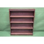 Oak bookshelves with Greek Key carved de