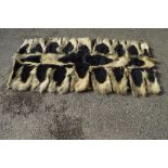 Colobus monkey skin rug/wall hanging