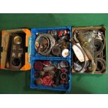 Four boxes of auto spares to include lig