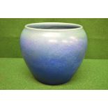 Royal Lancastrian 2375 jardiniere having blue/green glaze - 9" tall