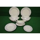 Wedgwood Windrush pattern dinner service to comprise: two tureens, gravy boat and dish,