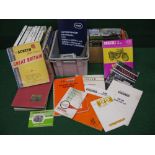 Quantity of motoring, racing and farm equipment books, handbooks,