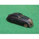 Schuco, Kommando Anno 2000 clockwork saloon car in black livery with rear fin,