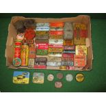 Large quantity of colourful motoring product tins, puncture repair, Cotters, spark plug tins,