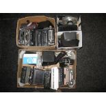 Four boxes of car radios and speakers by Pye, Astor, Philips, Motorola, Radiomobie,